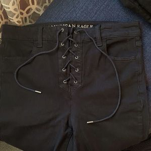 AE Lace up jeggings